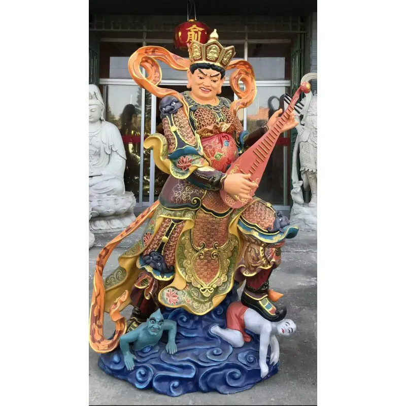 พระพุทธรูปทองแดงบริสุทธิ์ 220 ซม. สี่กษัตริย์สวรรค์
