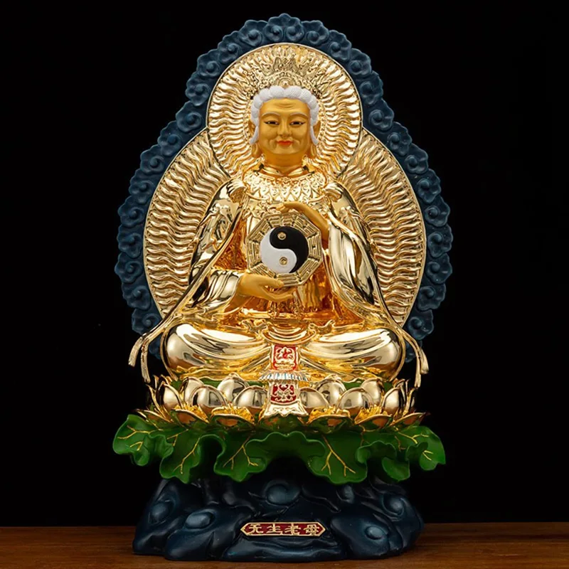 รูปปั้นทองเหลืองปิดทอง Wusheng Wuji Laomu