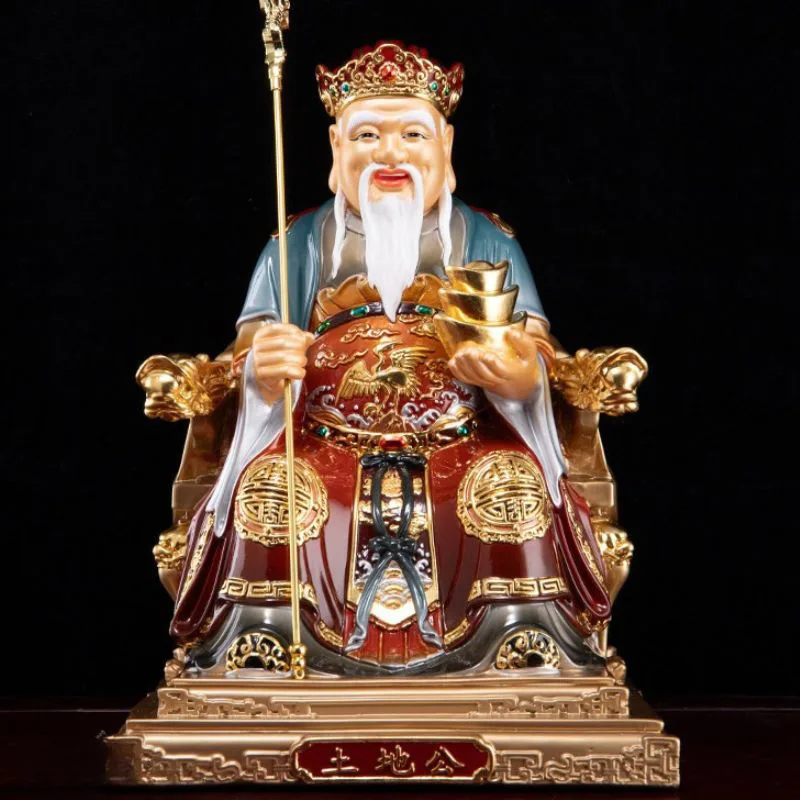 ทองเหลืองขัดเงาพนักงานอิมพีเรียลรูปปั้น Fude Zhengshen